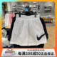 Nike耐克正品女子宽松透气梭织低腰休闲运动五分裤短裤DM6740-100