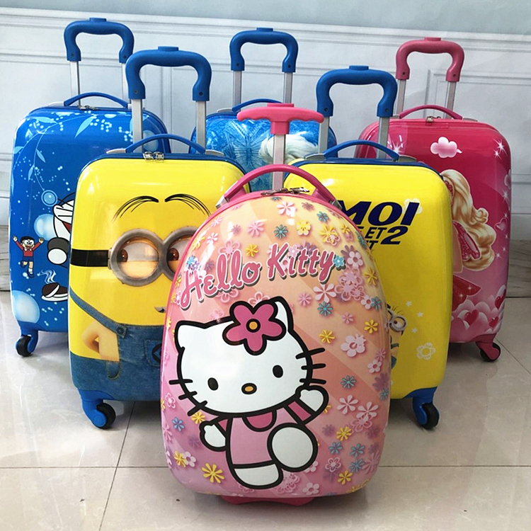 卡通儿童拉杆箱万向轮小孩学生行李箱男女宝宝旅行皮箱子18寸公主