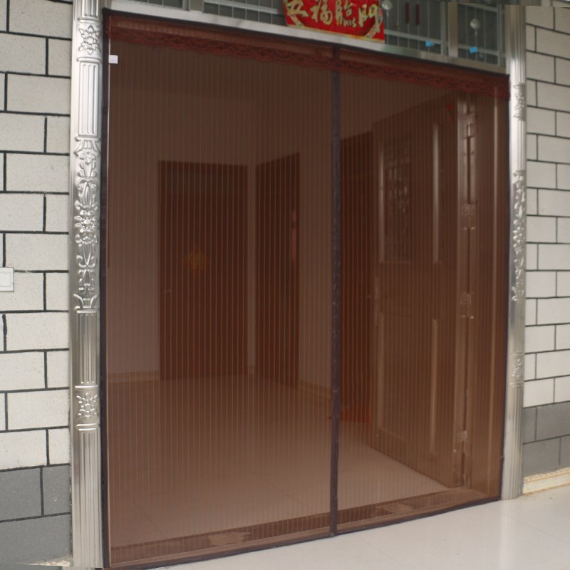 魔术贴防蚊防蝇纱门静音磁铁纱窗门帘卧室加密磁性软沙门大门定做