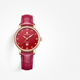 依波路瑞士手表手表女机械机芯女士手表瑞士手表中国红皮带腕表