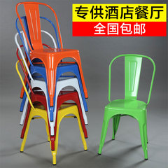 欧式铁艺椅子铁艺餐椅铁皮椅铁皮凳子铁椅子餐厅椅子做旧复古椅子