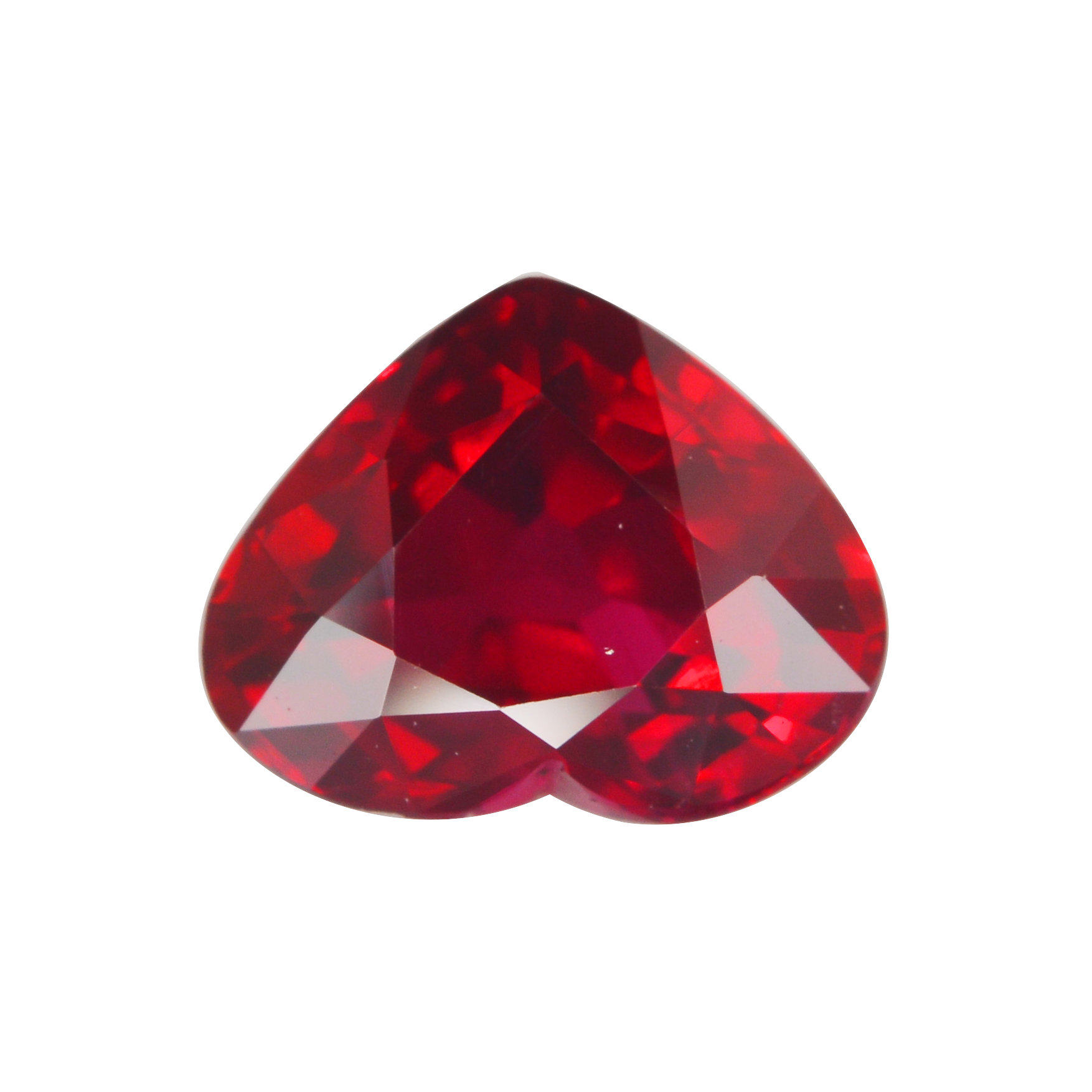 2.05ct aigs无烧 天然心形红宝石裸石 颜色好 无裂 满火彩 2847