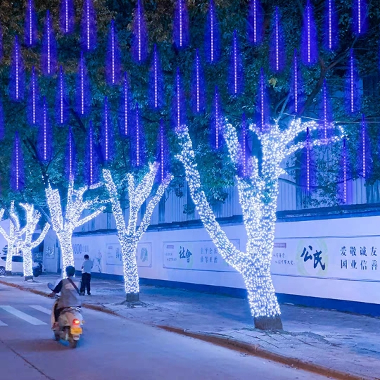 Meteor Shower led Colorful lights flash light String Gypsophila outdoors waterproof Lighting Tree decorate Tree lightsin the Festive supplies/Gift , Decorative lights  category - from Buy2taobao.com to provide professional Taobao agent buy service