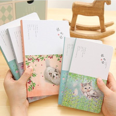韩国创意可爱猫咪笔记本文具日式简约风记事本横格小清新日记本子