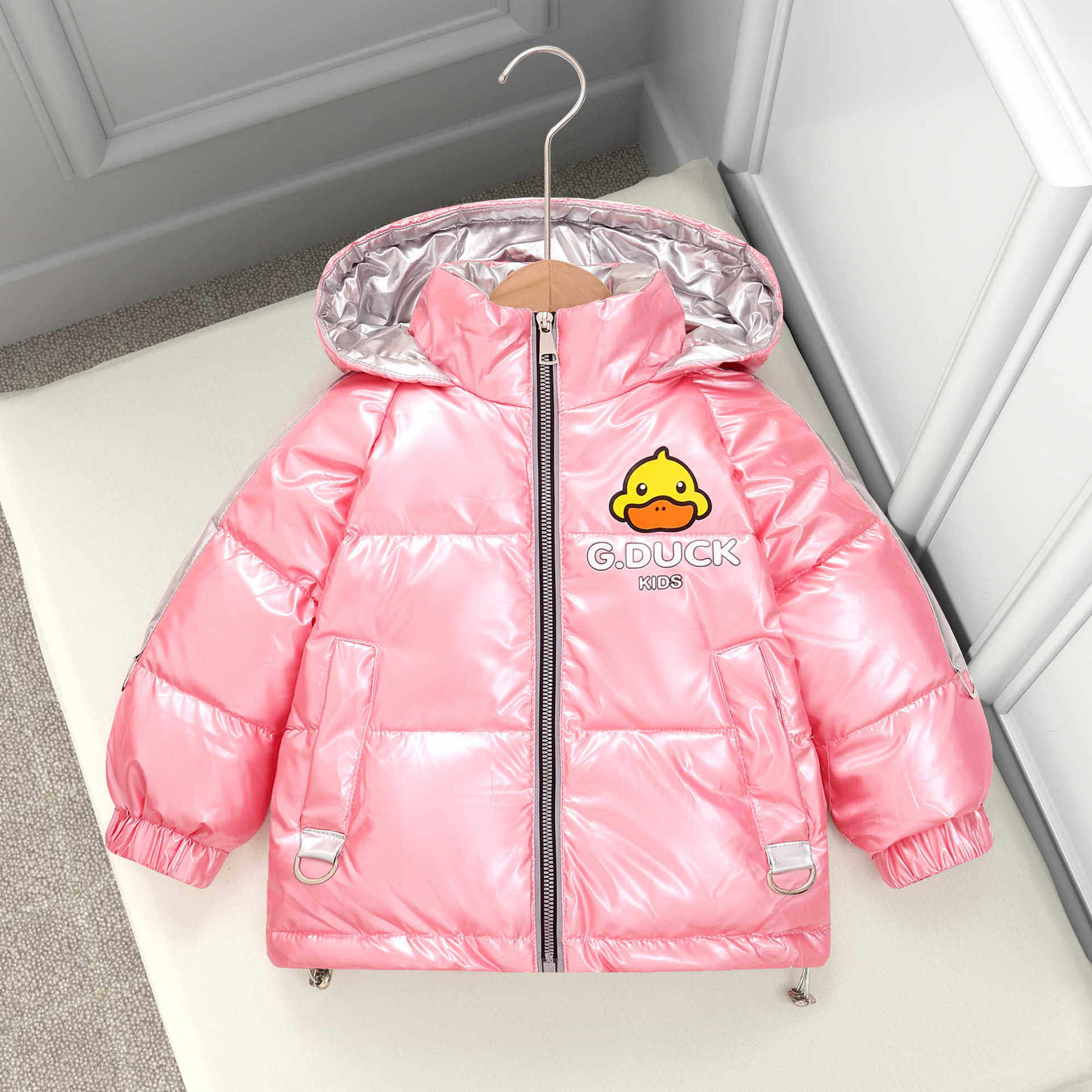 新品上市小黄鸭g.duck儿童羽绒服中小童加厚防污免洗外套