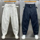 潮流简约白色休闲裤男2025春夏新款宽松直筒阔腿裤青年痞帅工装裤