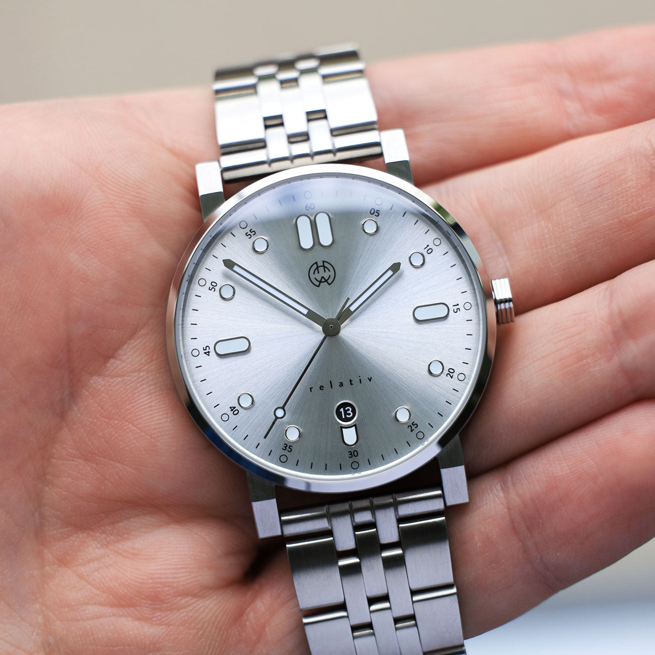 丹麦原装男士休闲简约手表进口时尚轻奢夜光钢带真皮商务日历腕表
