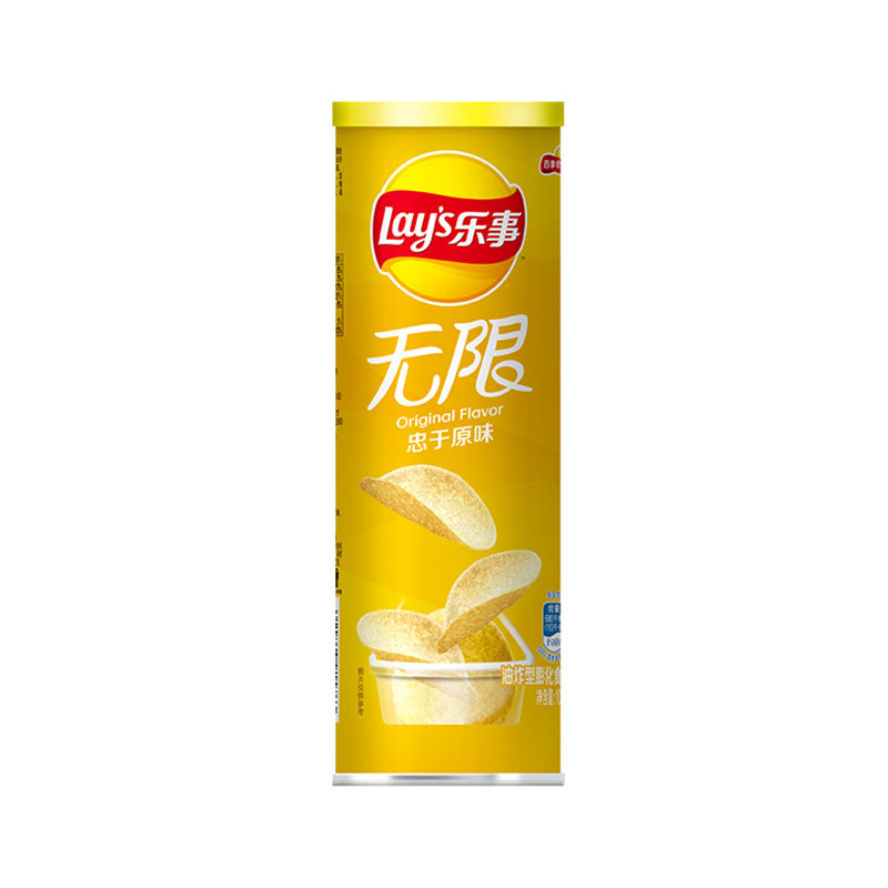 乐事无限薯片(忠于原味)104克/罐