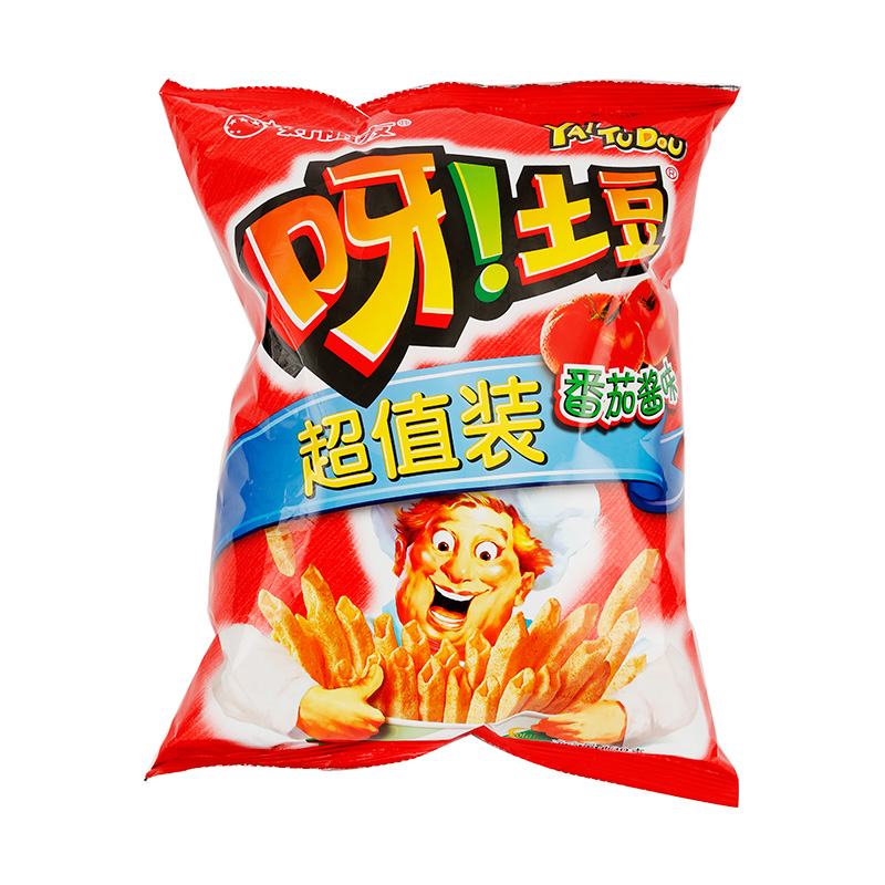 好丽友-呀!土豆薯条(番茄酱味)130g/袋