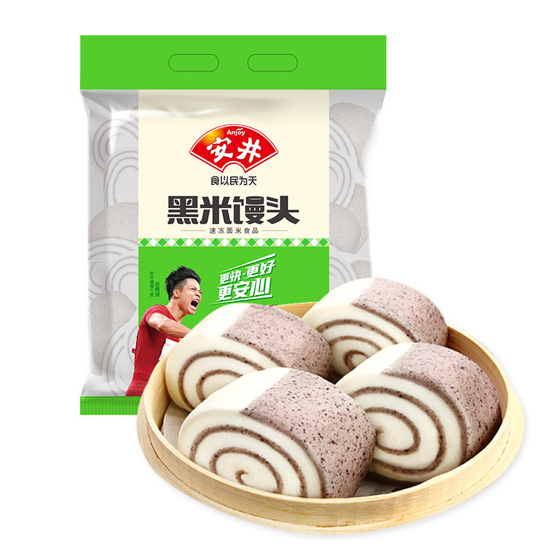 安井黑米馒头1000g/袋