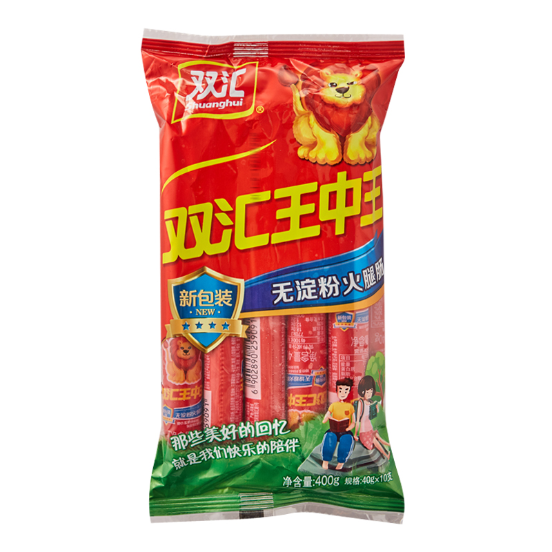 双汇王中王无淀粉火腿肠400g
