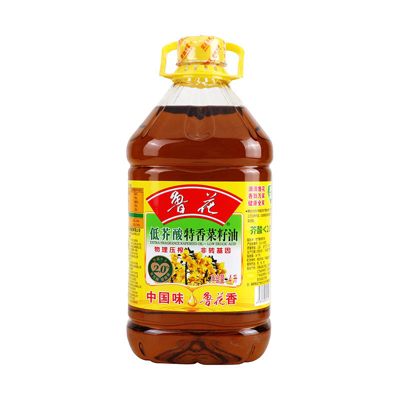 鲁花低芥酸特香菜籽油4升/瓶