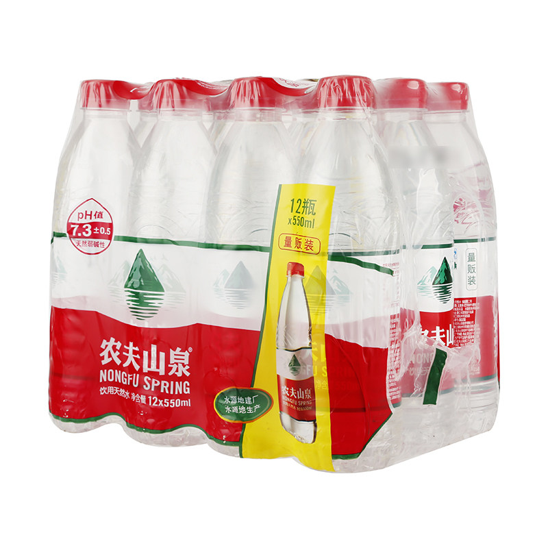农夫山泉天然水 550ml*12瓶/包