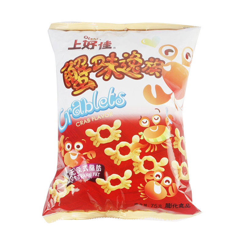 上好佳蟹味逸族(膨化食品) 75克/包