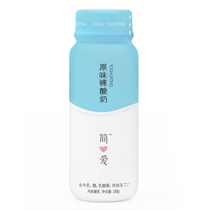 瓶180g 简爱原味裸酸奶