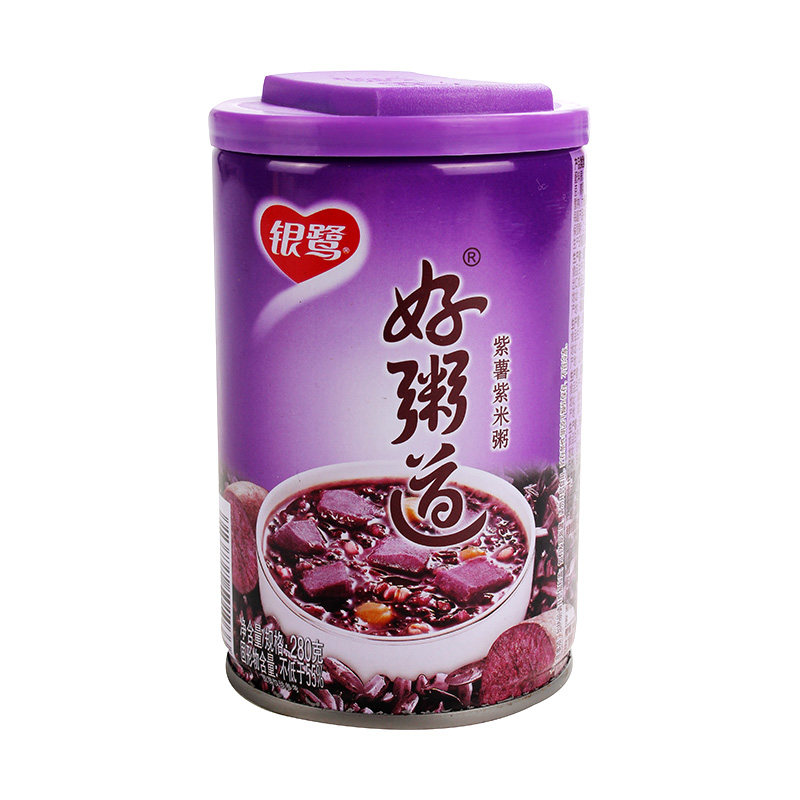 银鹭好粥道紫薯紫米粥 280g八宝粥速食粥休闲零食营养早餐