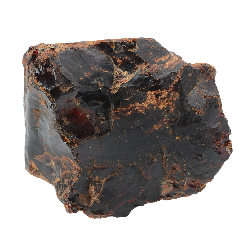 145.08g【血珀原石】大气厚装缅甸琥珀带皮血珀原石