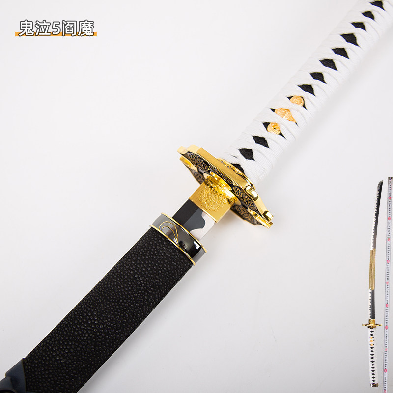鬼泣5维吉尔阎魔刀但丁叛逆之刃1:1阎魔木刀cos武器模型未开刃