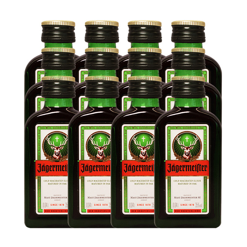 野格jagermeister野格圣鹿利口酒野格力娇酒40ml*12支装