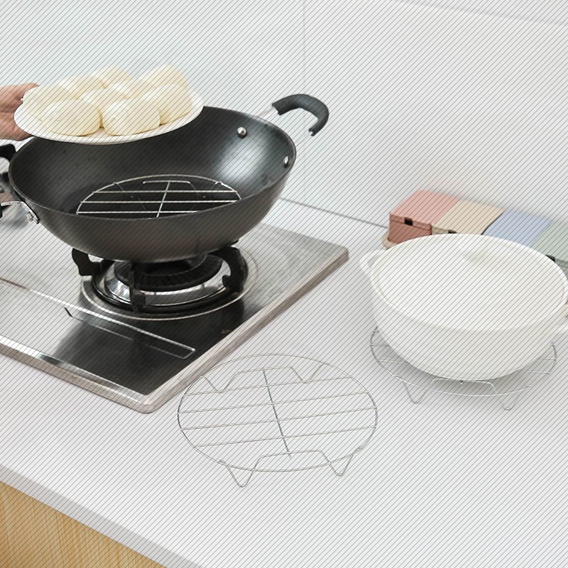 优质不锈钢蒸架蒸锅架蒸片蒸盘蒸格蒸笼屉高脚家用小蒸菜蒸饭蒸垫