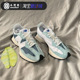 New Balance NB327系列湖蓝色女缓震休闲运动老爹跑步鞋WS327LE1