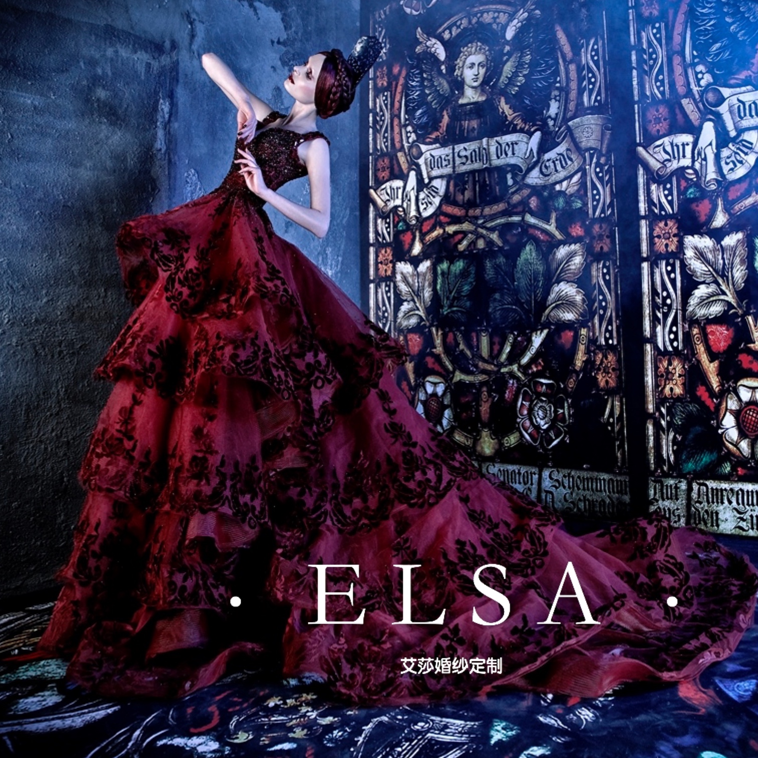 elie saab Dubai Retro David Tailing Wedding dress Red and black Gothic style Studio Annual meeting full dressin the Women's clothing/Boutique , Wedding/Cheongsam/Formal dress , Wedding category - from Buy2taobao.com to provide professional Taobao agent buy service