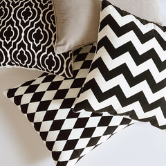 北欧宜家几何现代简约黑白抱枕套含芯靠垫床头汽车靠枕沙发办公室