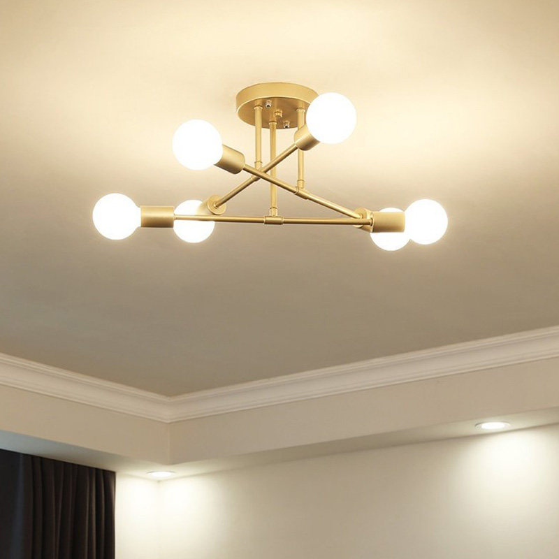 北欧全铜分子吸顶吊灯