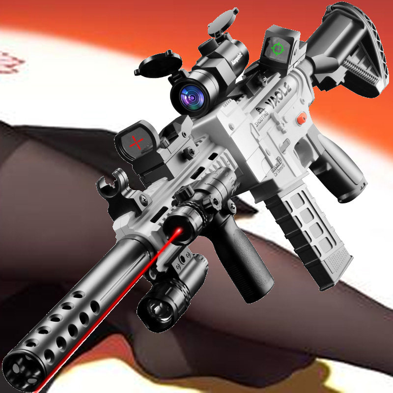 新款电动连发火箭炮发射m4火箭筒男孩绝地吃鸡电动玩具枪