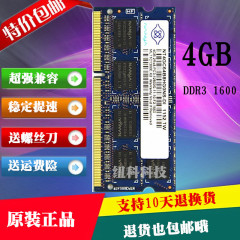 南亚4G 1600 南亚易胜DDR3 1600 4G笔记本内存条4G 适用宏基 戴尔