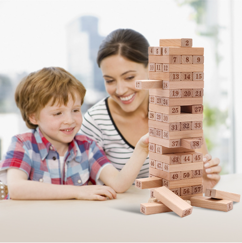 儿童益智玩具大号叠叠高数字抽抽乐积木层层叠成人亲子桌面游戏