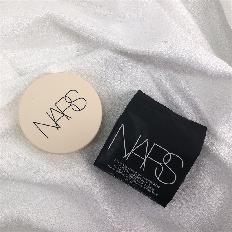 纳斯nars气垫白色圆盒namsan/finland替换芯水凝光润防护粉底液