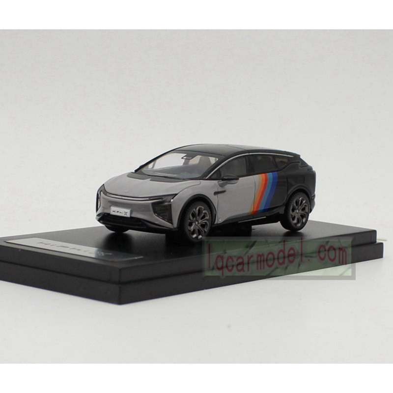 1:64原厂hiphi高合X车模合金国产电动汽车模型灰色