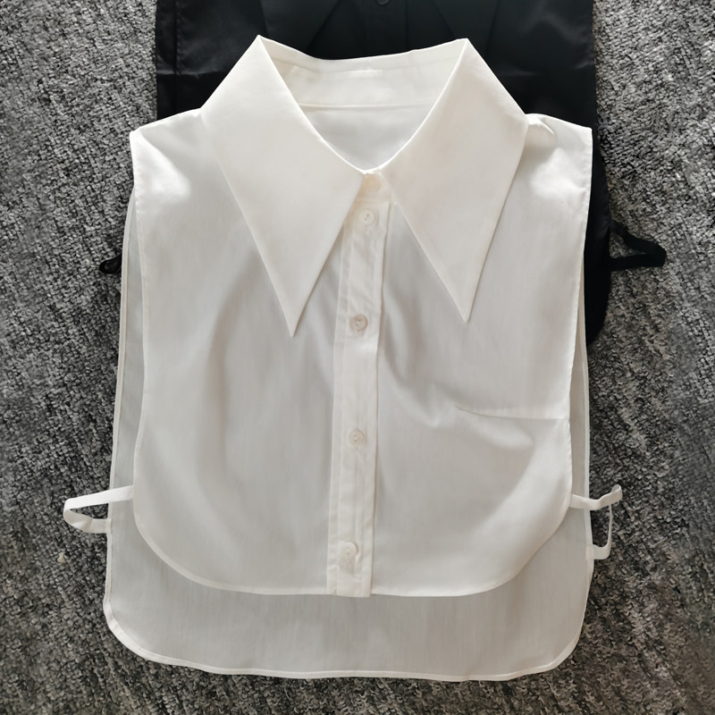 熙位 白色衬衫假领子女百搭假领高档内搭纯棉衬衣领配毛衣装饰冬