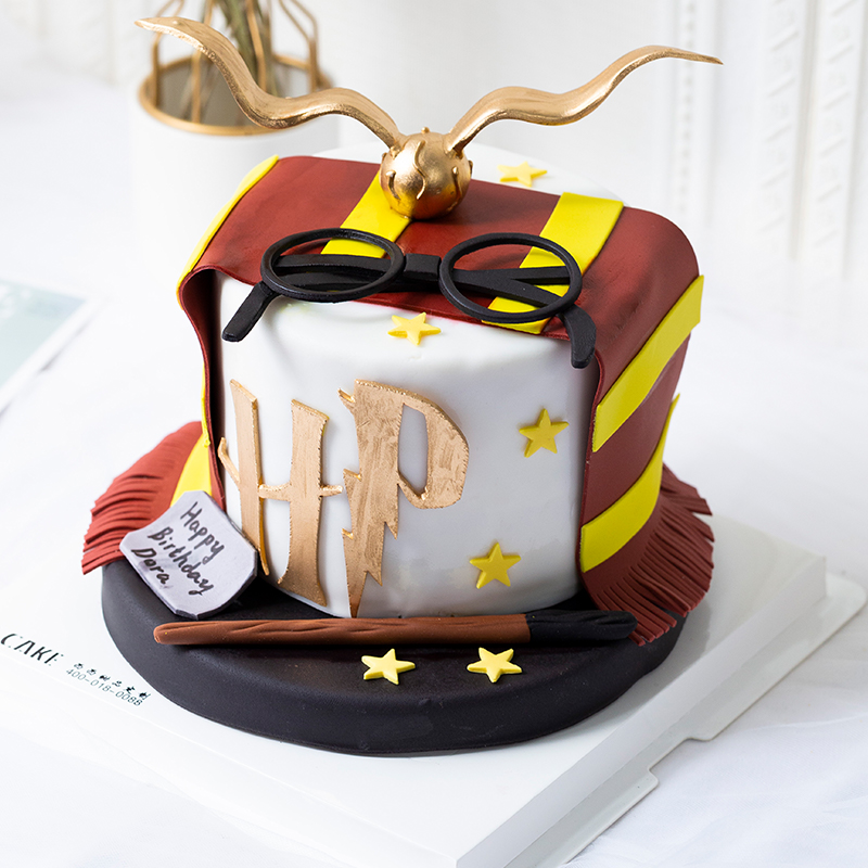 cccake定制哈利波特创意造型蛋糕魔法师翻糖蛋糕魔杖北京同城