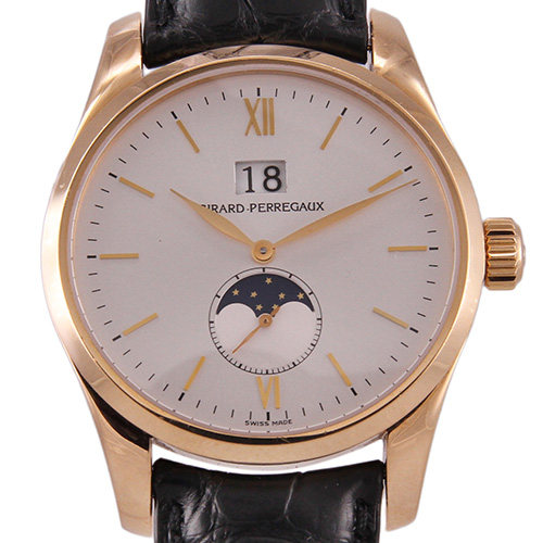 【9新】芝柏 月相 18k玫瑰金 机械自动 男表