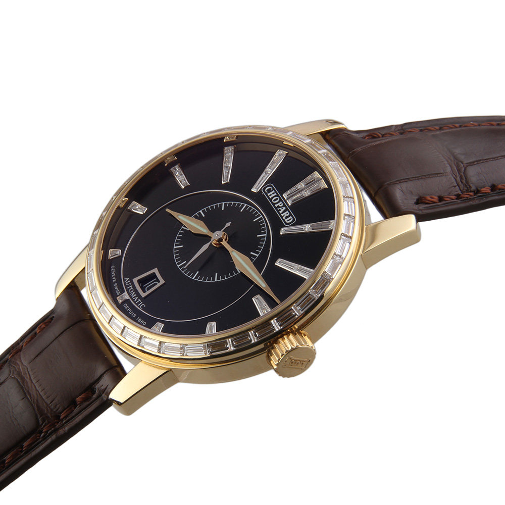 【9.5新】chopard/萧邦 18k黄金 男表