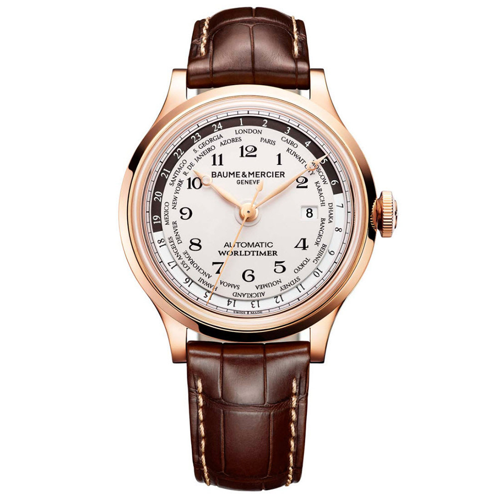 9新]名士 18k玫瑰金 自动机械 世界时 男表 参考公价15.7万