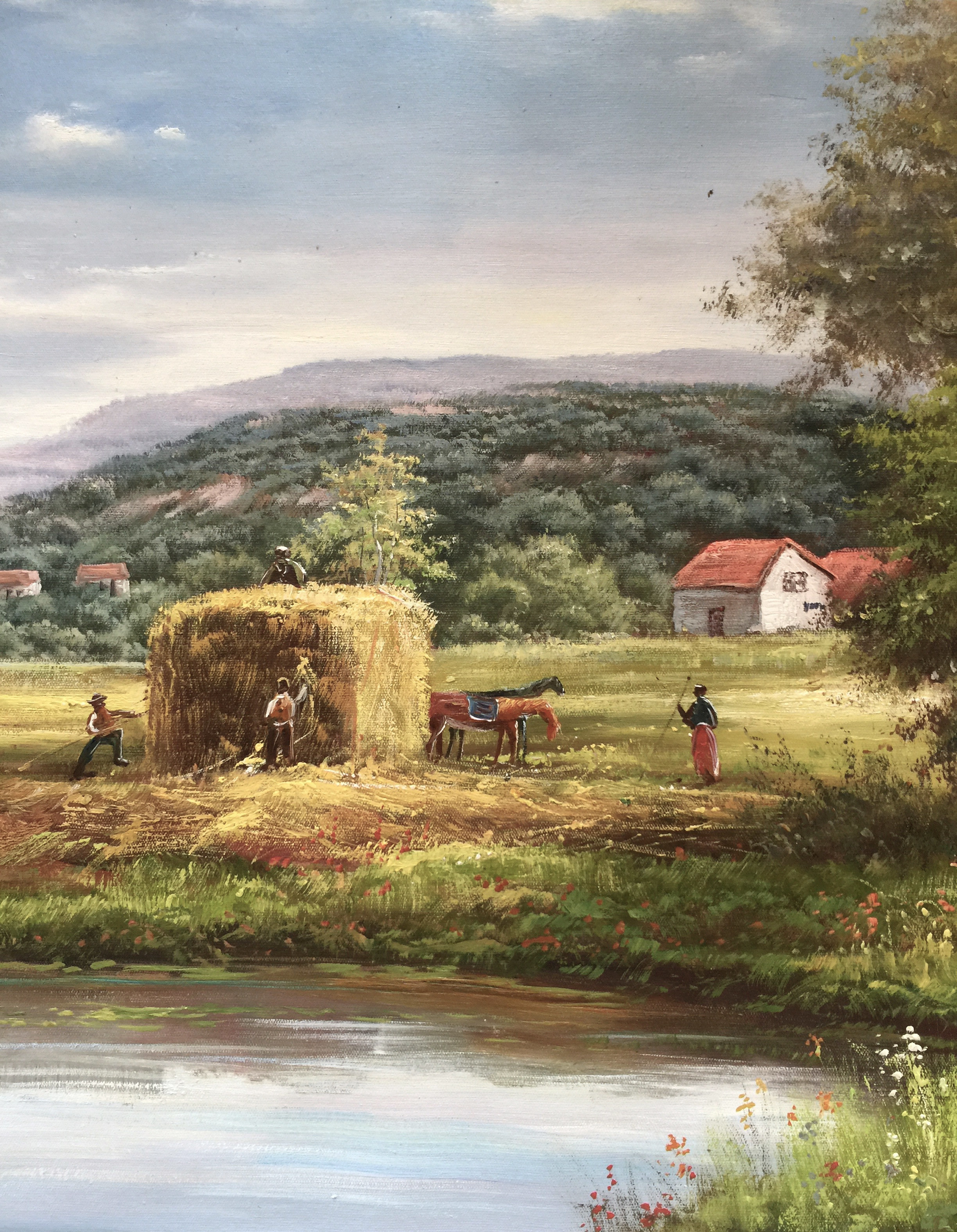 陈香勋《五谷丰登》职业画家70x180cm 新年送旺价