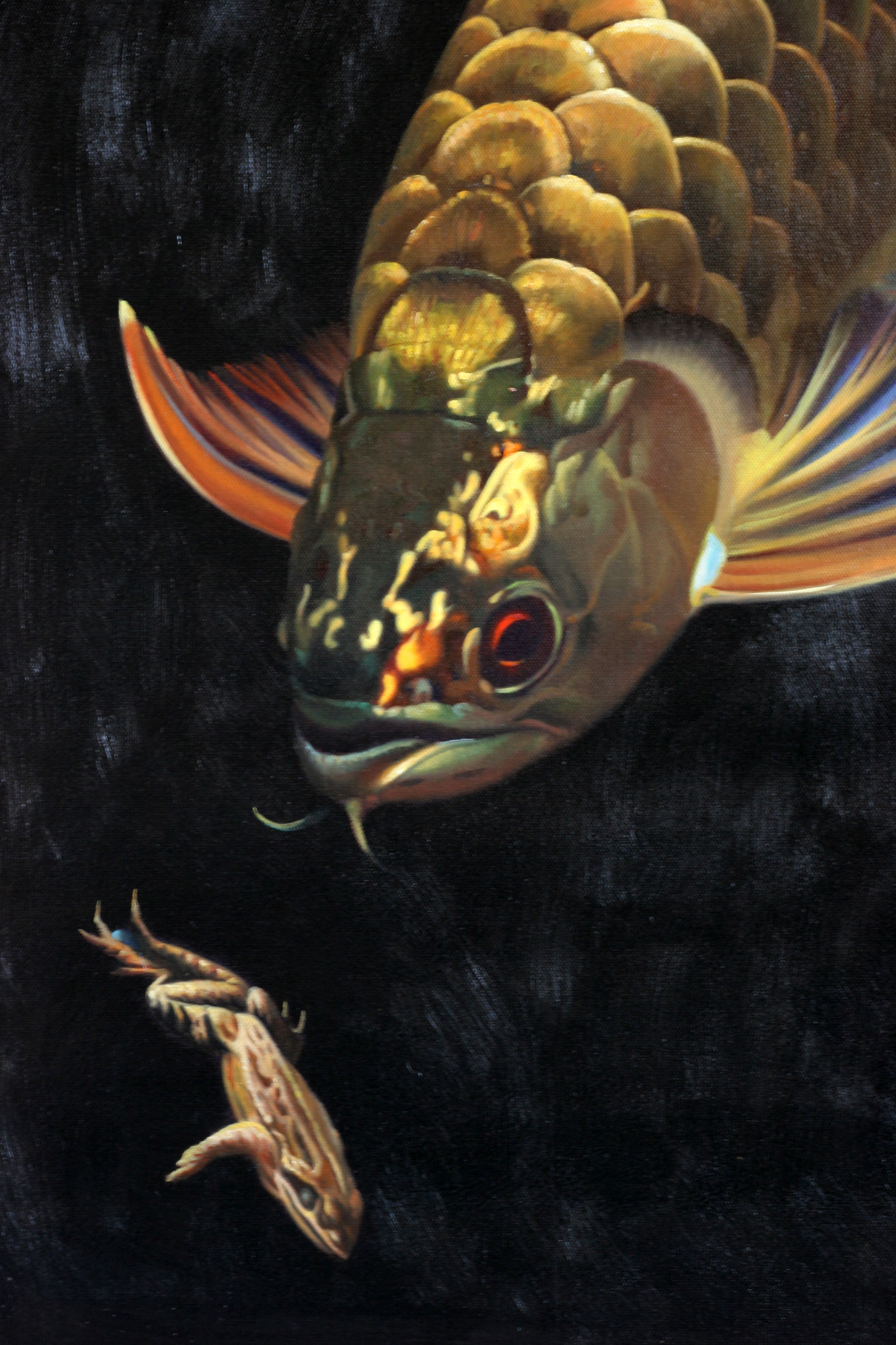 苏章峰《吉庆有余》写实油画