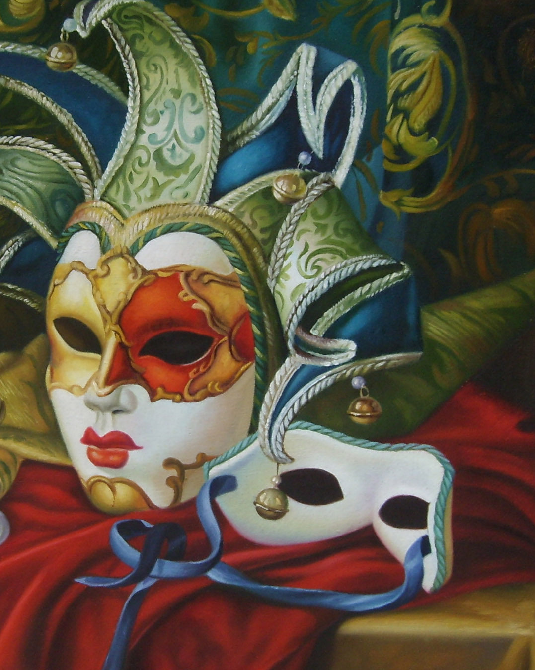 陈香勋《面具》职业画家