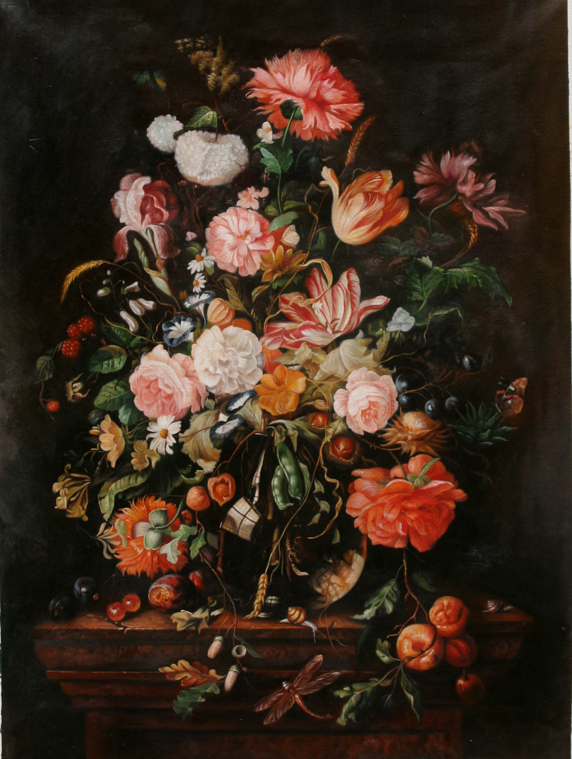 (临摹) jan davidsz. de heem《静物花3》游春风