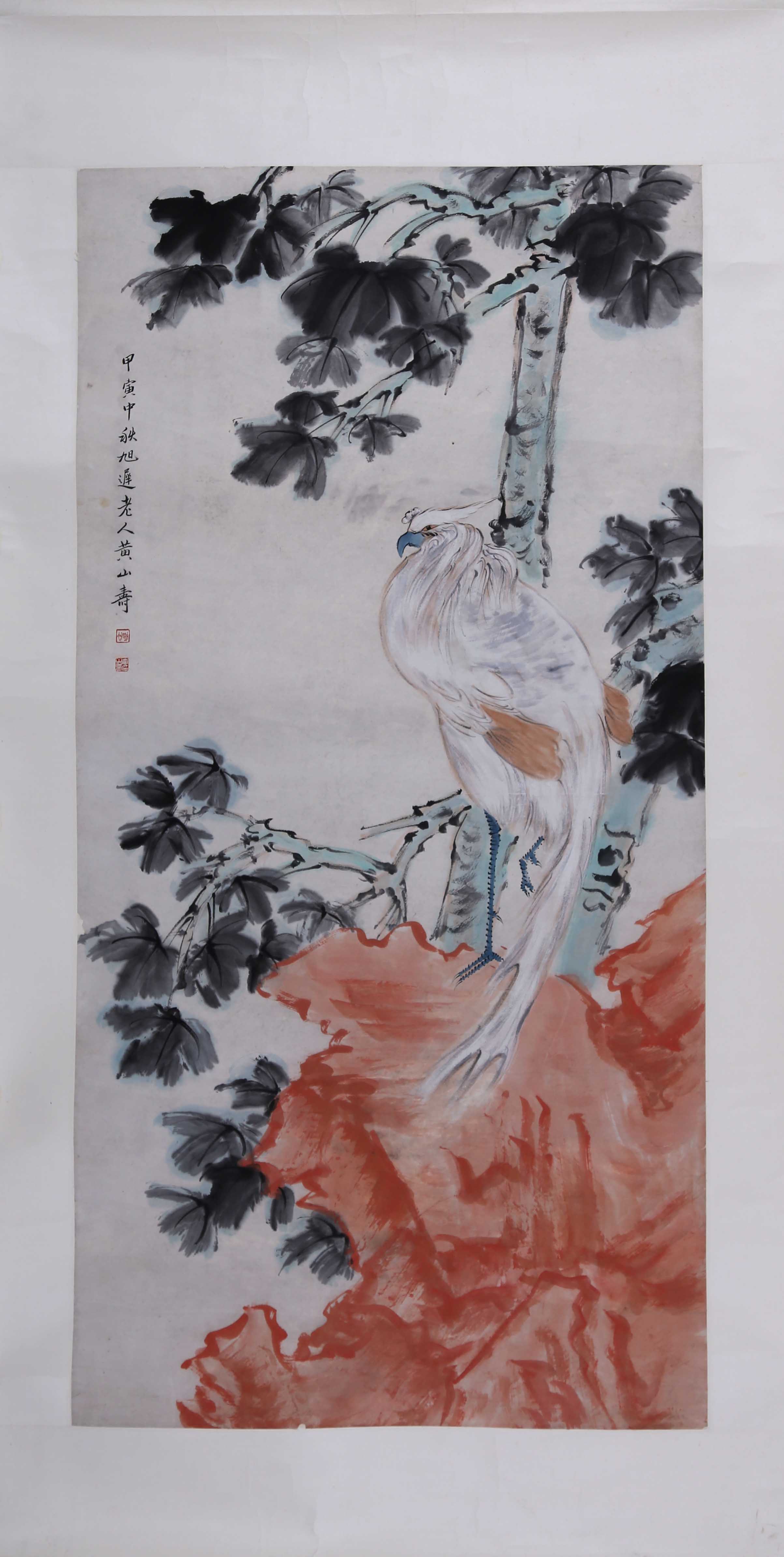 黄山寿《梧桐凤凰》