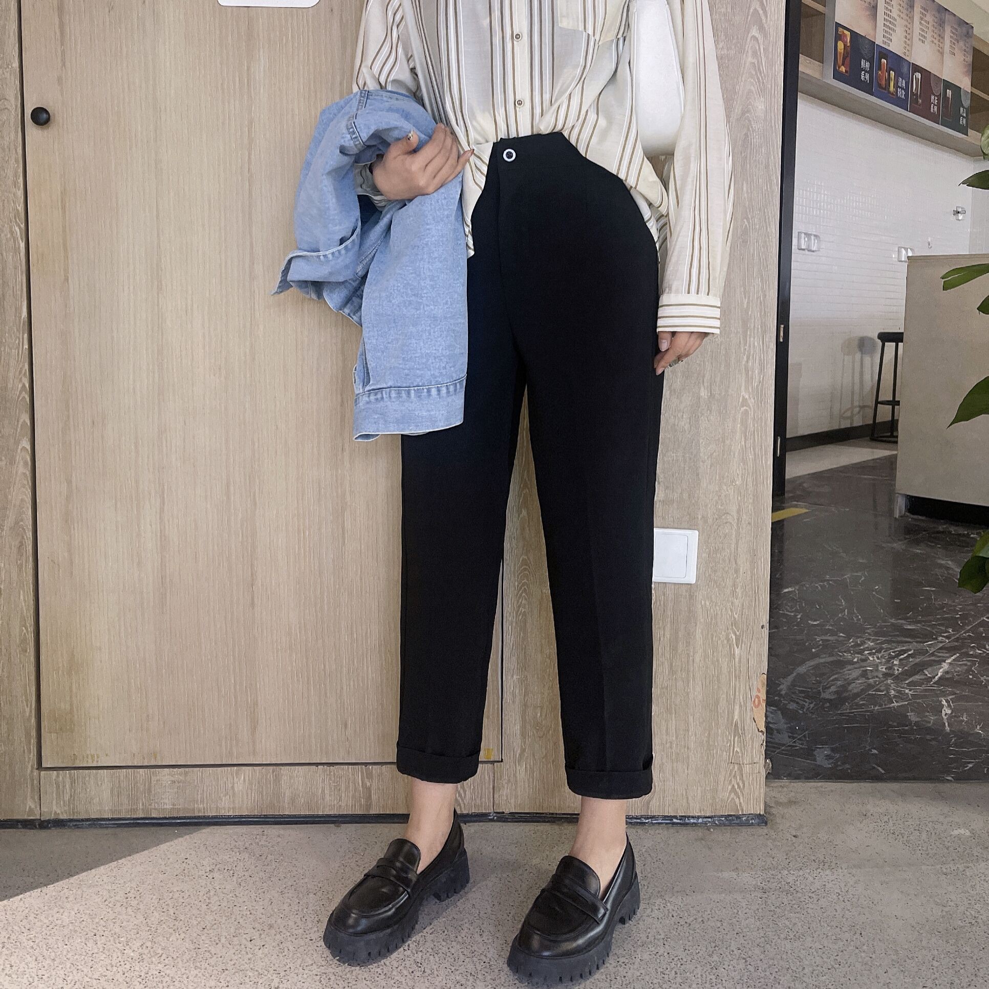 特价大码哈伦裤休闲女裤西装裤