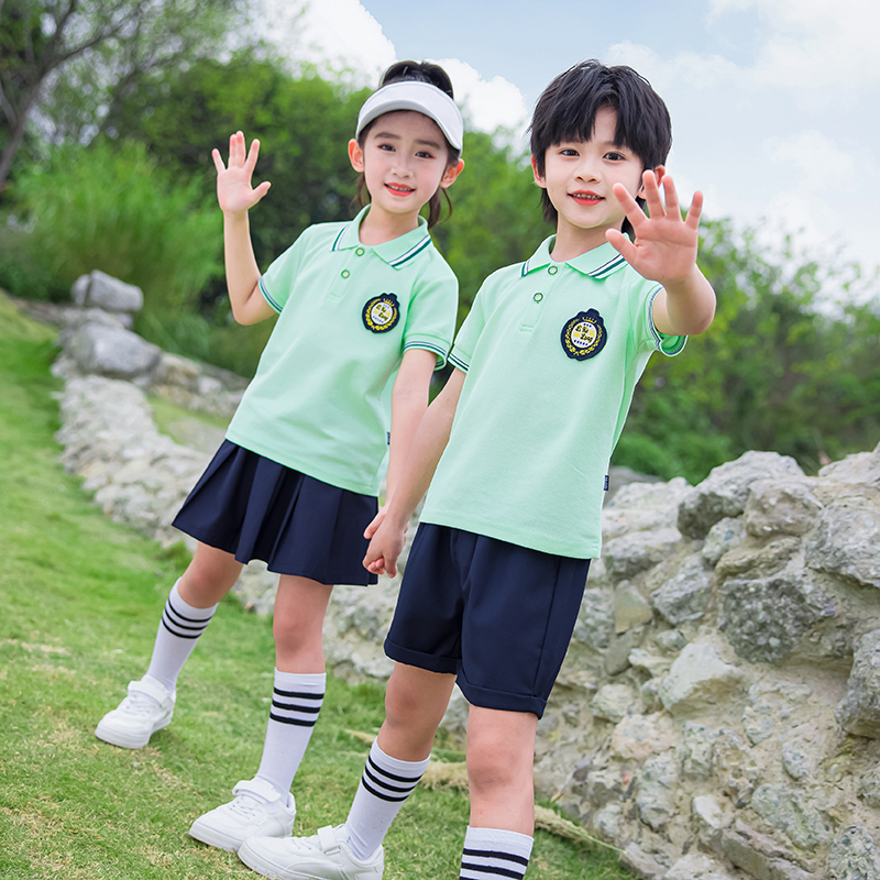 小学生校服夏季三件套幼儿园园服短袖六一儿童节班服夏装运动会