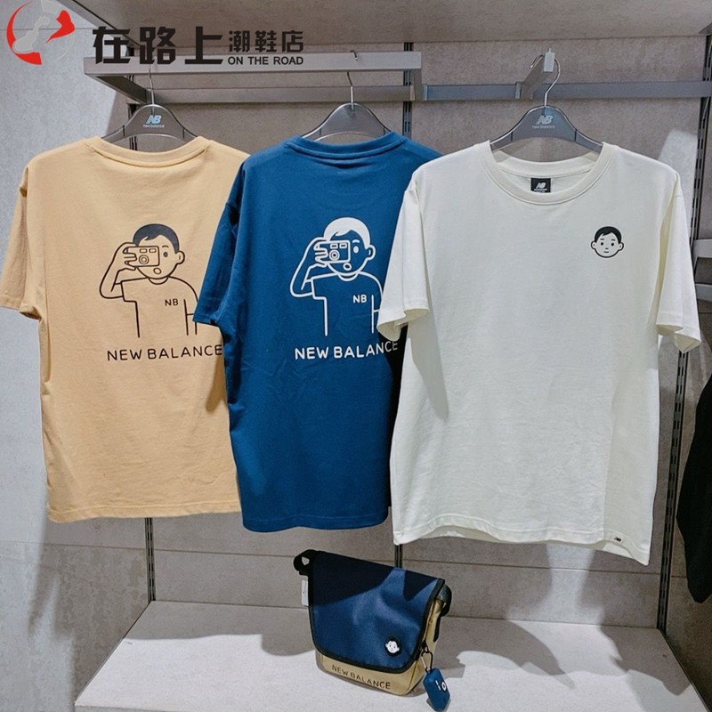 new balance/nb 联名noritake小人头男女中性纯棉短袖t恤amt12346
