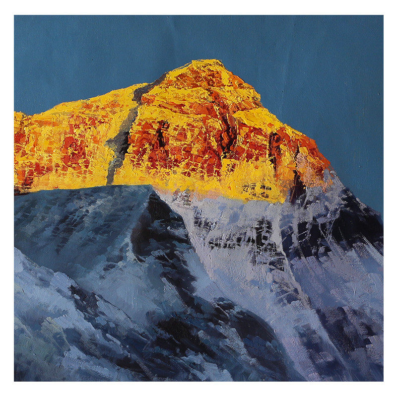 王春生《金山》 布面油画