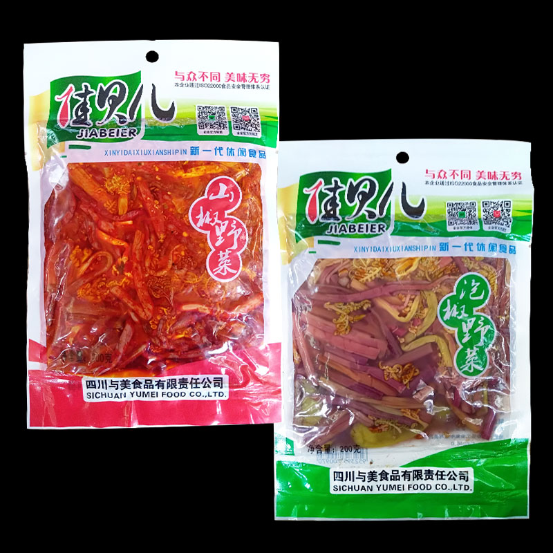 四川特产与美佳贝儿即食200g泡椒香辣野菜蕨菜全国包邮好下饭山椒