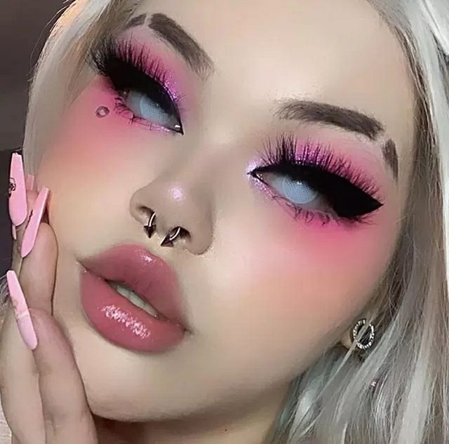 pinkbankbaby欧美ins不锈钢磁铁假鼻环鼻中隔磁吸鼻钉 无需穿孔