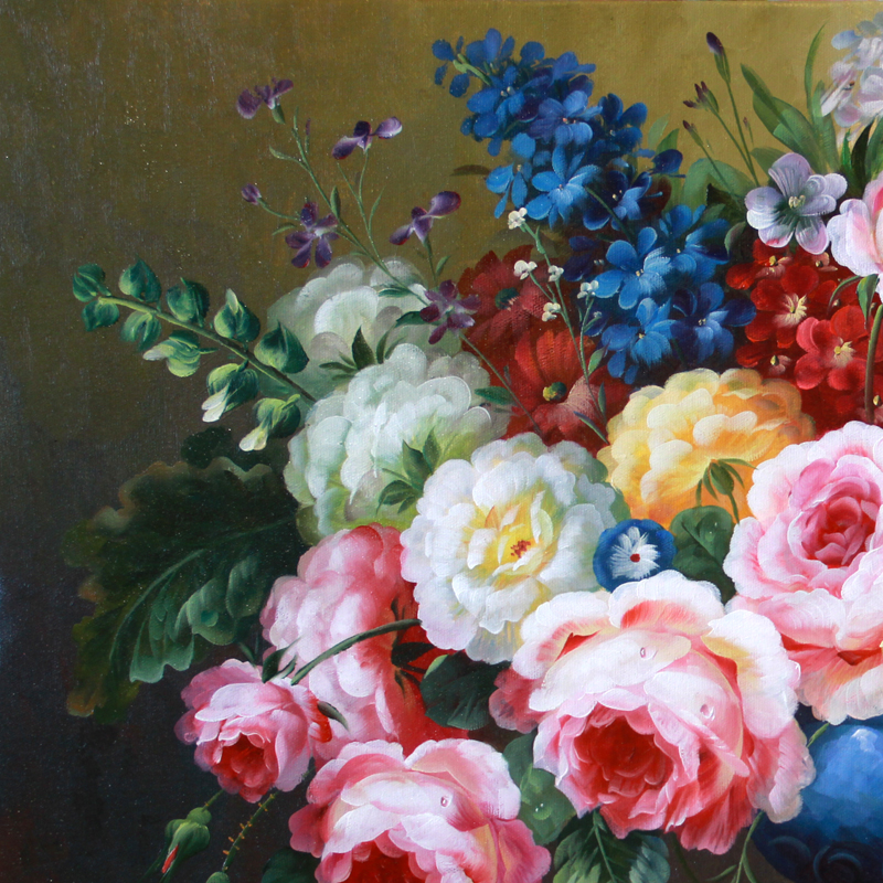 【双十二】张浩 《富贵花开系列.一》 布面油彩